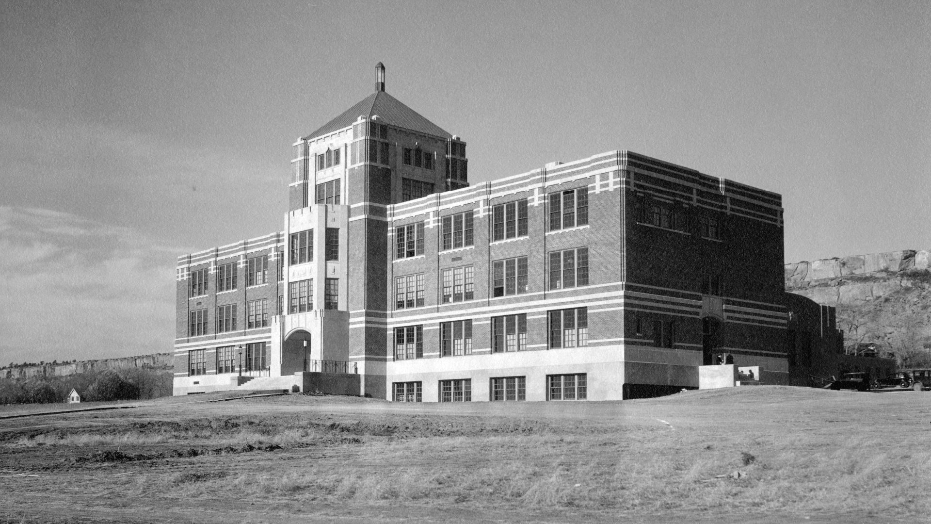 McMullen Hall at the Eastern Montana Normal School, 1936